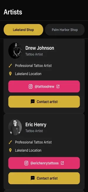 Johnson Tattoo screenshot 4