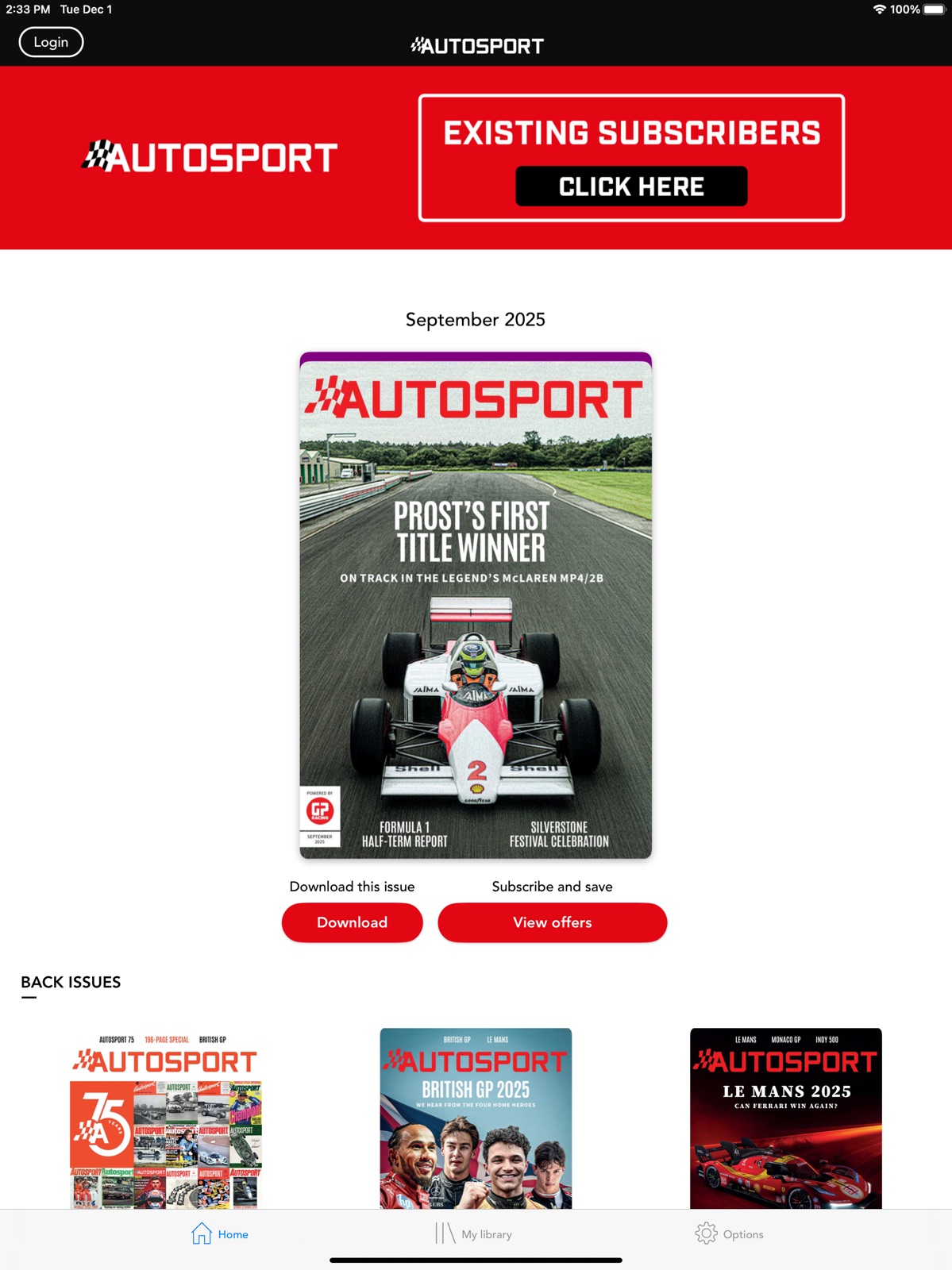 Autosport Magazine ipad screenshot 2