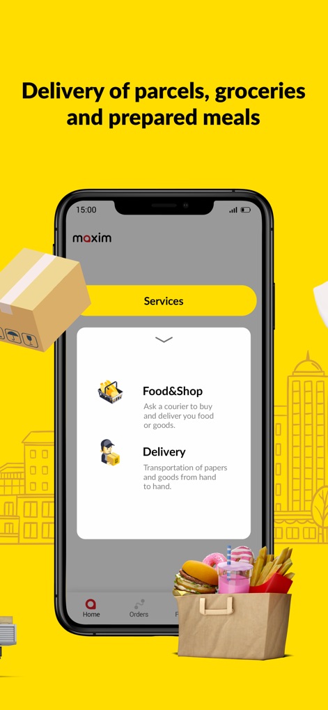 maxim: order a taxi & delivery - Diverse Delivery Options