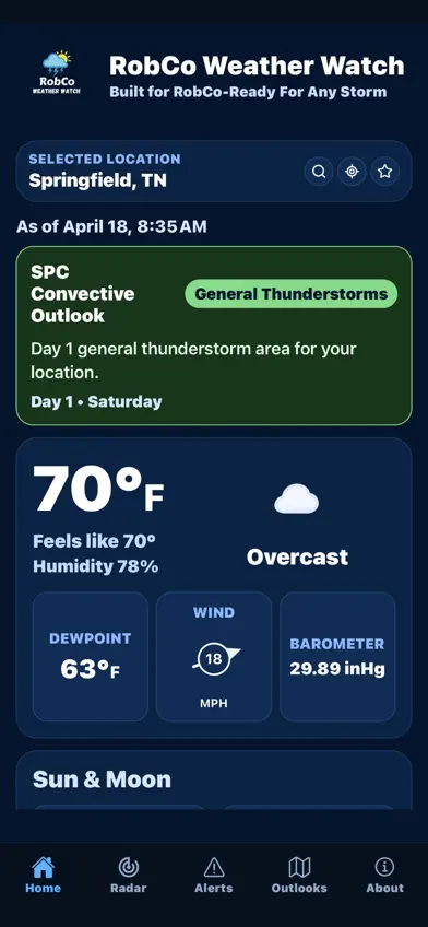 RobCo Weather Watch screenshot 2
