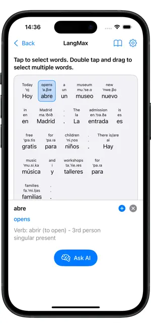 LangMax: Language learning screenshot 1