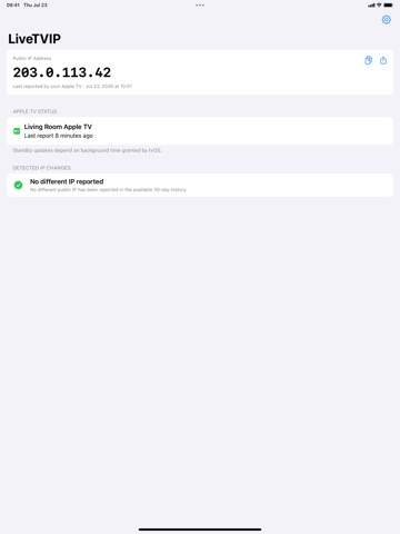 LiveTVIP iPad screenshot