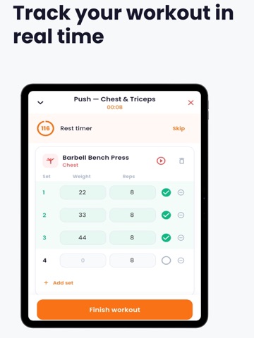 FitVault AI: Workout & Meal iPad screenshot