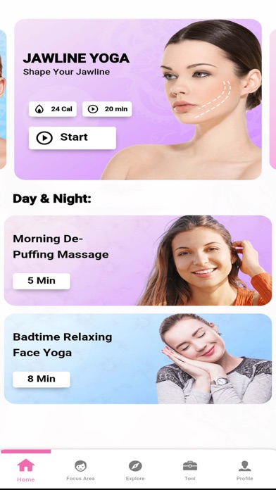 Screenshot #1 pour Face Yoga, Jawline: Facejoy