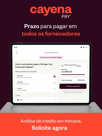 Cayena iPad screenshot