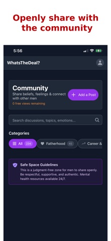 What’s the Deal?  Men’s Dating screenshot