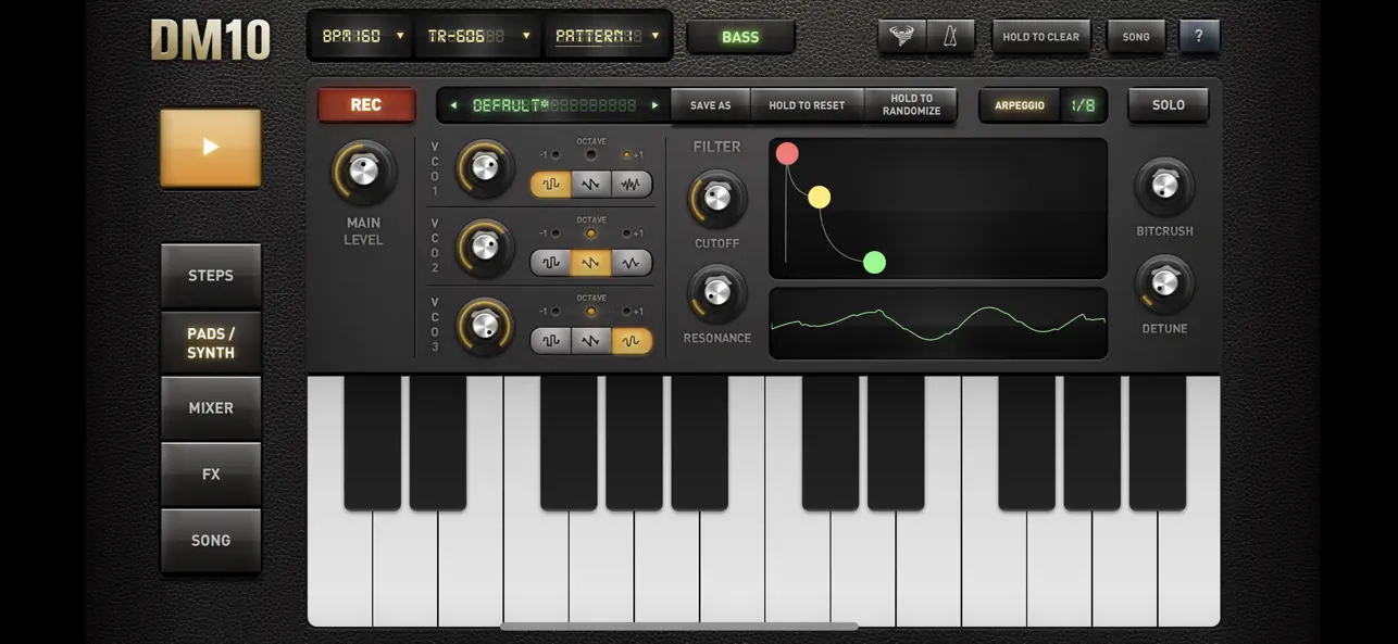 #3. DM10 - Drum & Synth Machine (iOS) 게시자: Fingerlab