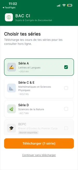 BAC CI - Sujets & Corrigés screenshot 1