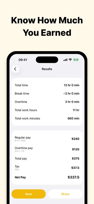 Hours Calculator, Minutes Calc screenshot 2