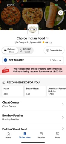 Choice Indian Food screenshot