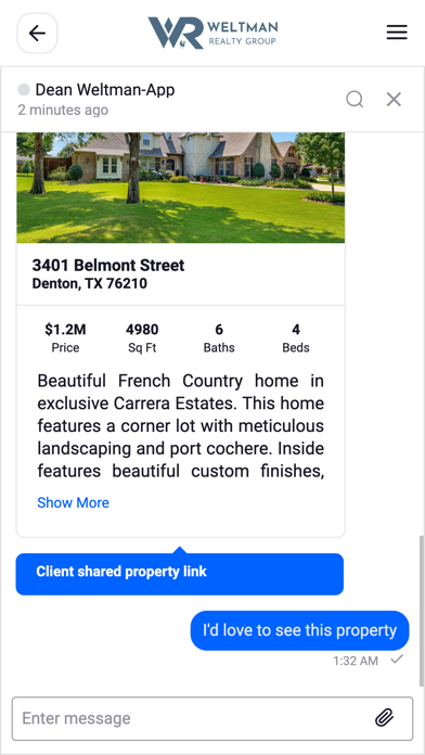 Texas Homes Search Screenshot