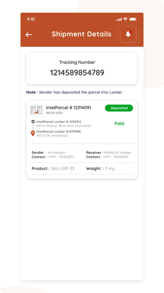 #5. IntelParcel Customer (iOS) By: IntelParcel