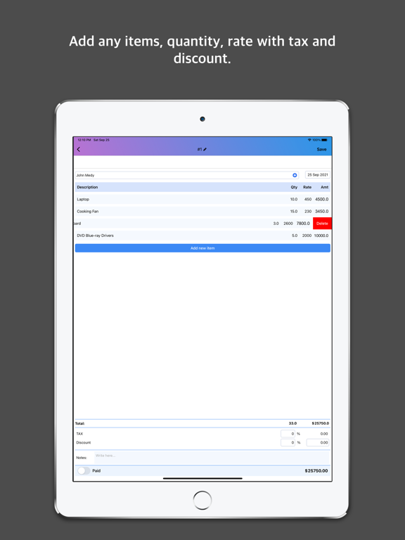 Screenshot #5 pour BillNama: Invoice, GST billing