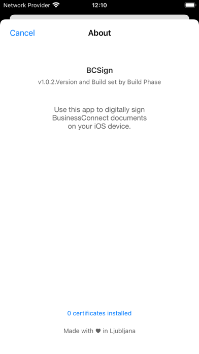 BCSign Screenshot