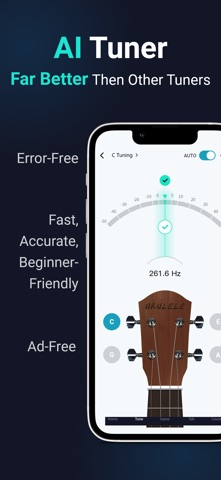 ukulele tuner - utunermate iPhone screenshot