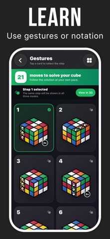 Capture d’écran 4 — CubeFlow - Cube Solver — iPhone