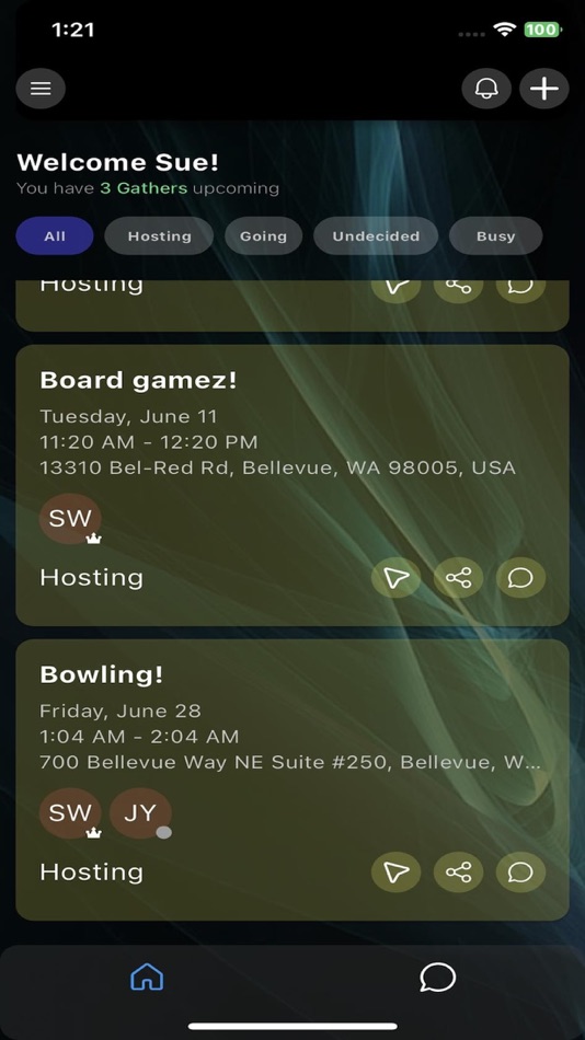#4. Gather: Plan & Hangout with AI (iOS) بواسطة: Jason Yang