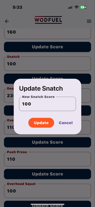 WodFuel Screenshot 6 of 10