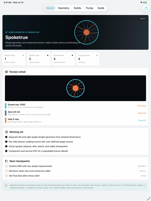 Spoketrue: Wheel Builder screenshot 2