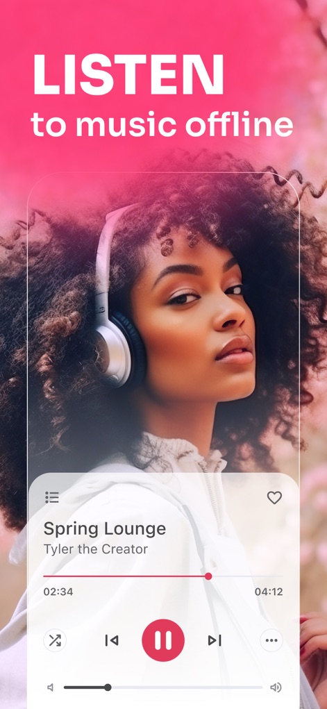 Muzoff - See how the app ensures uninterrupted listening with its intuitive player interface and robust offline accessibility.