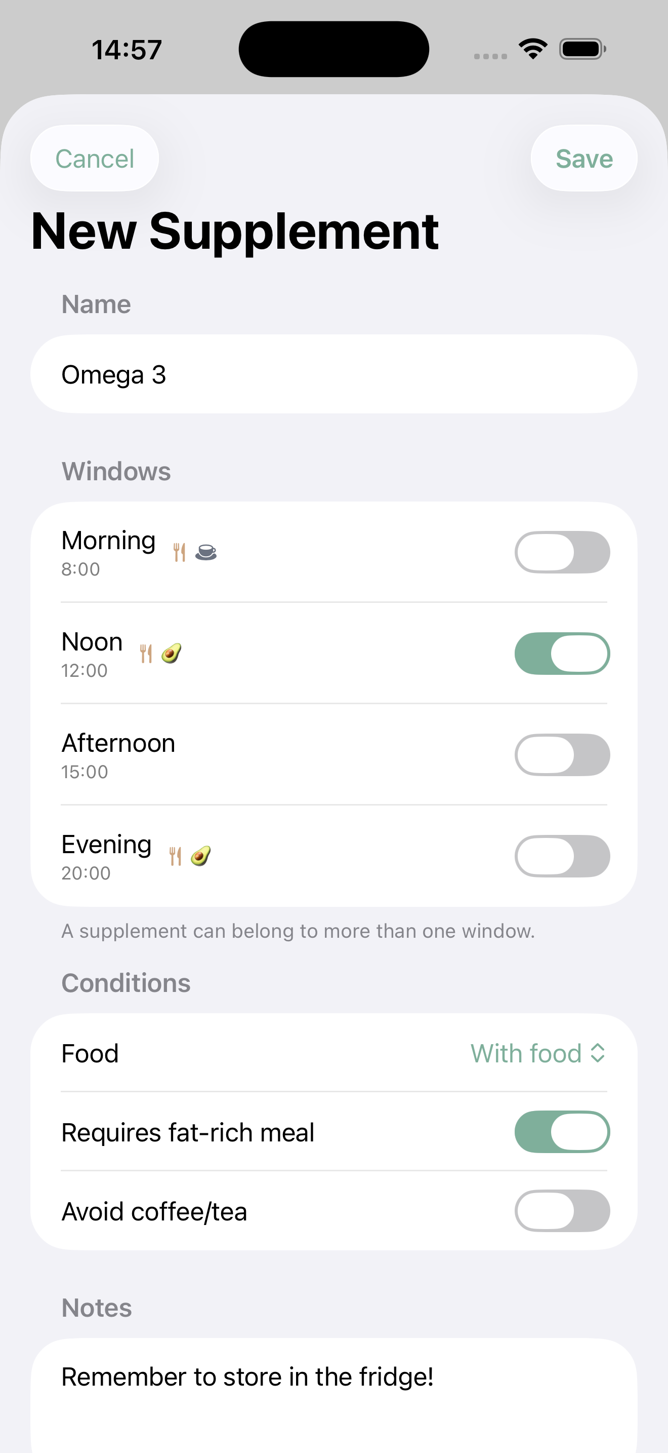 Elixr - Supplement Tracker