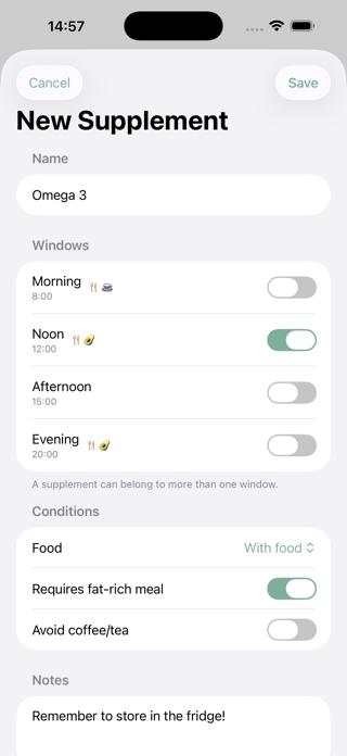 Elixr - Supplement Tracker Screenshot 8 of 8