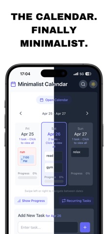 The Minimalist Calendar screenshot