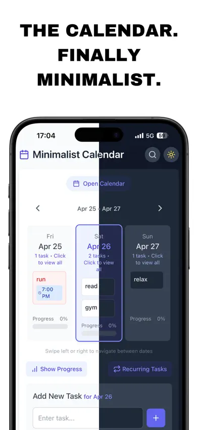 The Minimalist Calendar screenshot 1