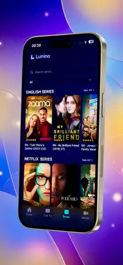 Capture d'écran de Lumina IPTV Player sur iPhone 3