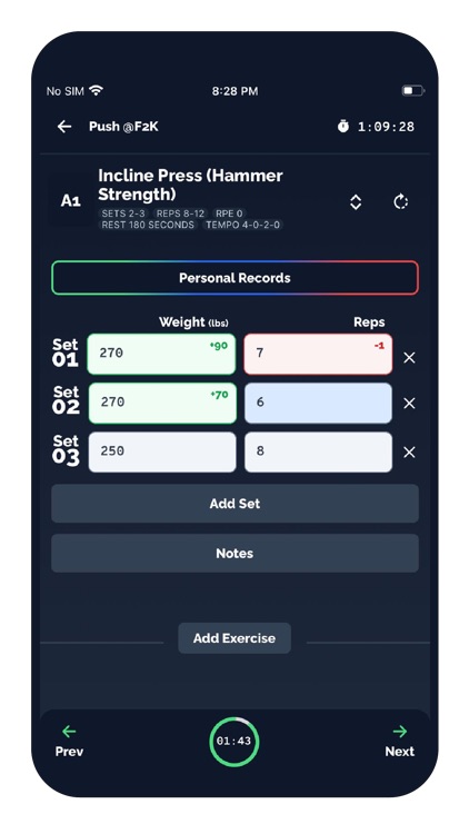 Tracked • Strength Training