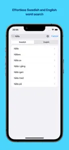 Swedish Dictionary screenshot #1 for iPhone