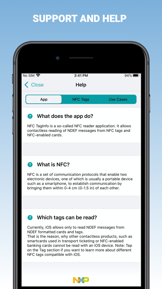 #5. NFC TagInfo by NXP (iOS) 由: NXP Semiconductors