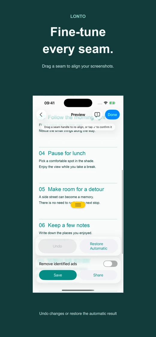 Lonto - Long Screenshots screenshot 3