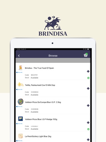 Brindisa iPad screenshot