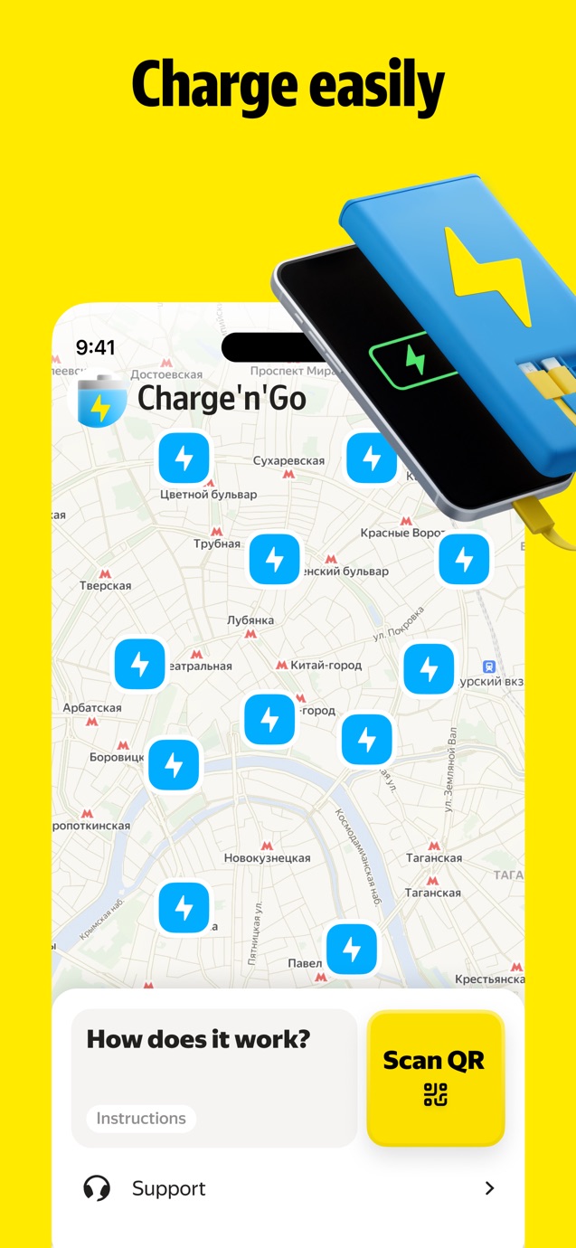 Yandex Go: Taxi Food Delivery 截图