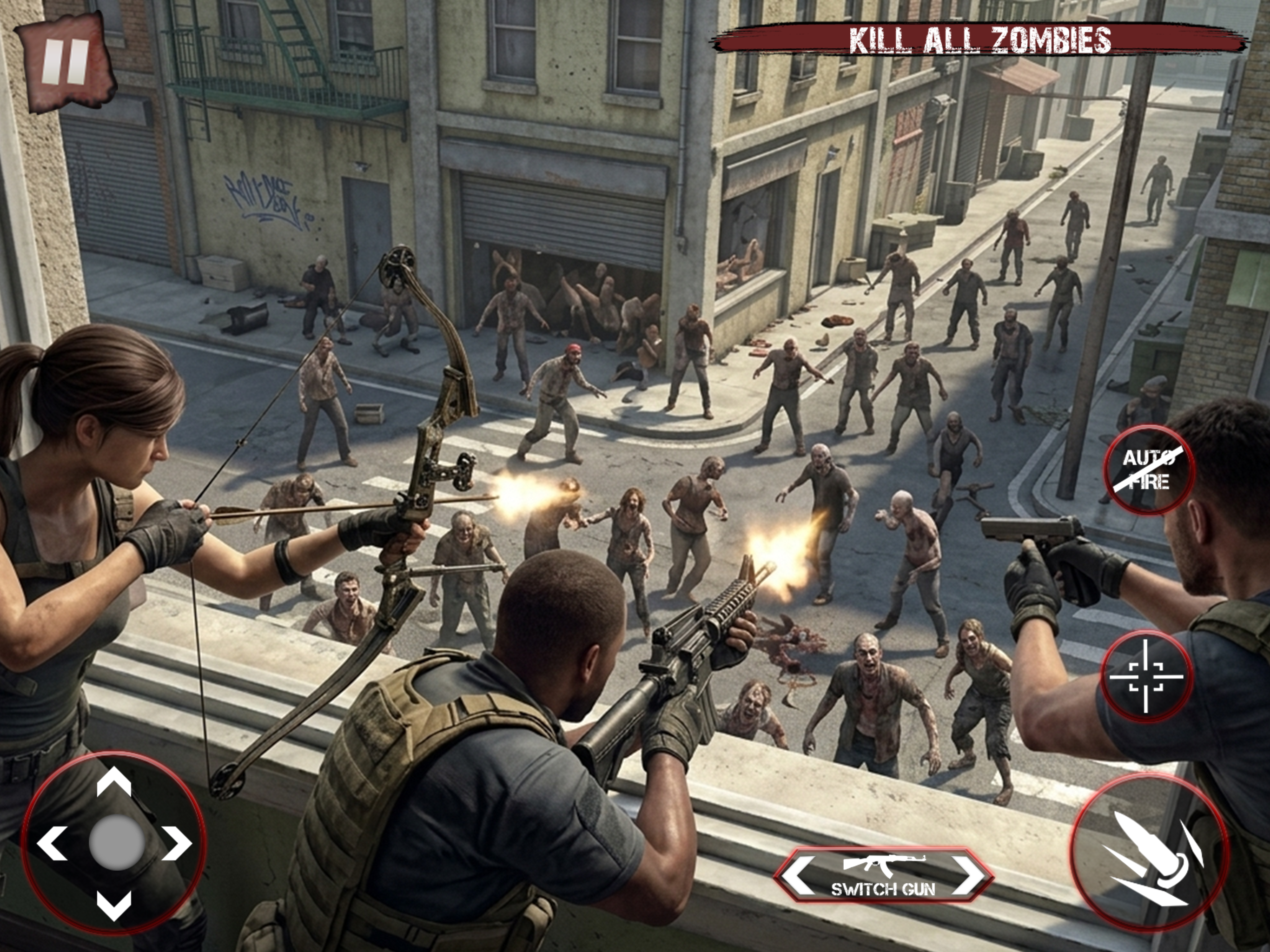 Zombies 3D Shooting FPS Game.
