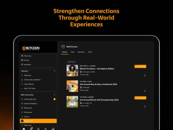 Bitcoin Sports Network iPad screenshot 3 - Social Networking app