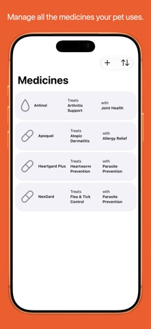 Pet Health &  Meds - PetPulse iPhone screenshot