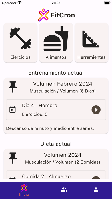 Fitcron Screenshot