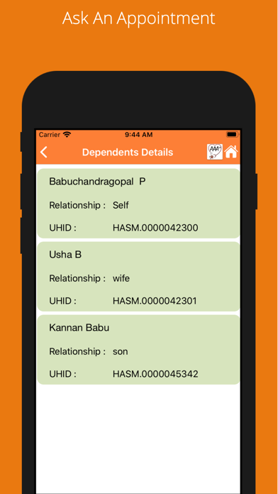 AskAnAppointment Screenshot