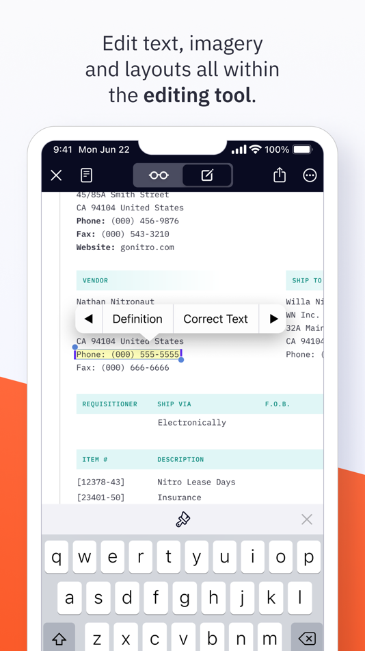 #3. Nitro PDF Pro: Read & Edit (iOS) Podle: Nitro Software, Inc.
