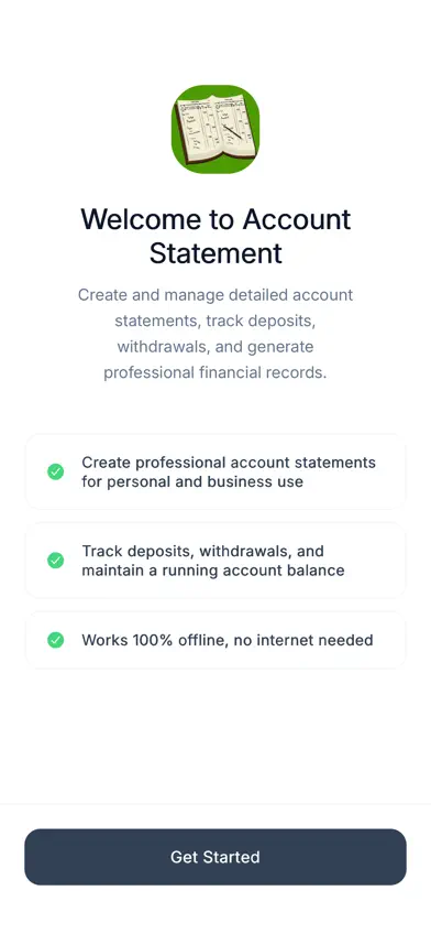 Account Statement screenshot 1
