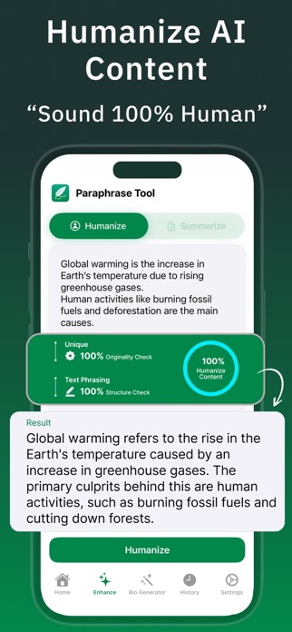 Paraphrase: Humanize AI Tool Screenshot 2 of 6