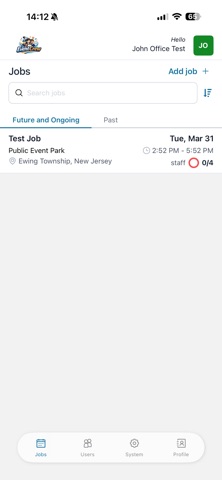 Event Crew iPhone screenshot