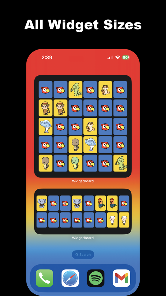 #2. WidgetBoard: Widget Games (iOS) Oleh: Whilce Raphael Varquez