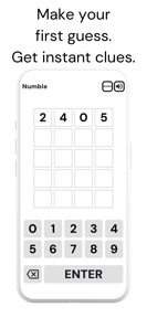 Numble: Number Guessing Game screenshot