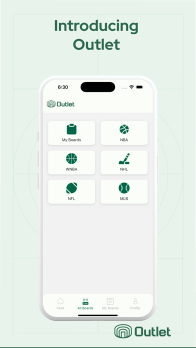 Outlet | Town Hall for Sports iPhone screenshot 1 - Sports app