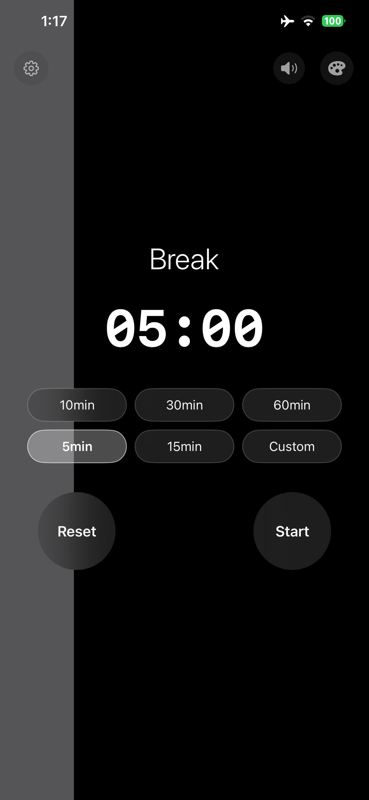 click clock: A Visual Timer