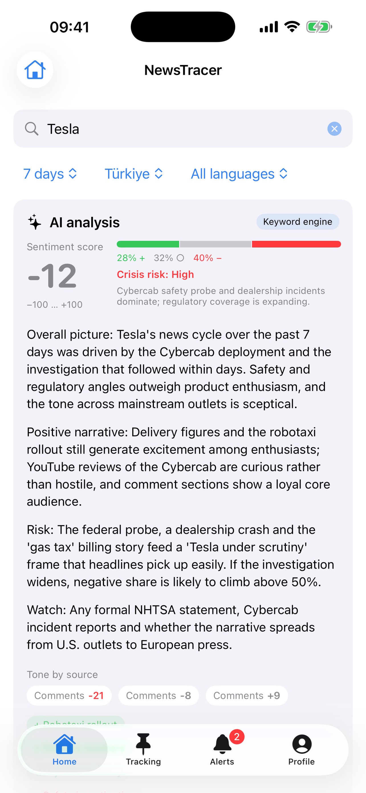 Screenshot 3 of NewsTracer: Media Monitoring