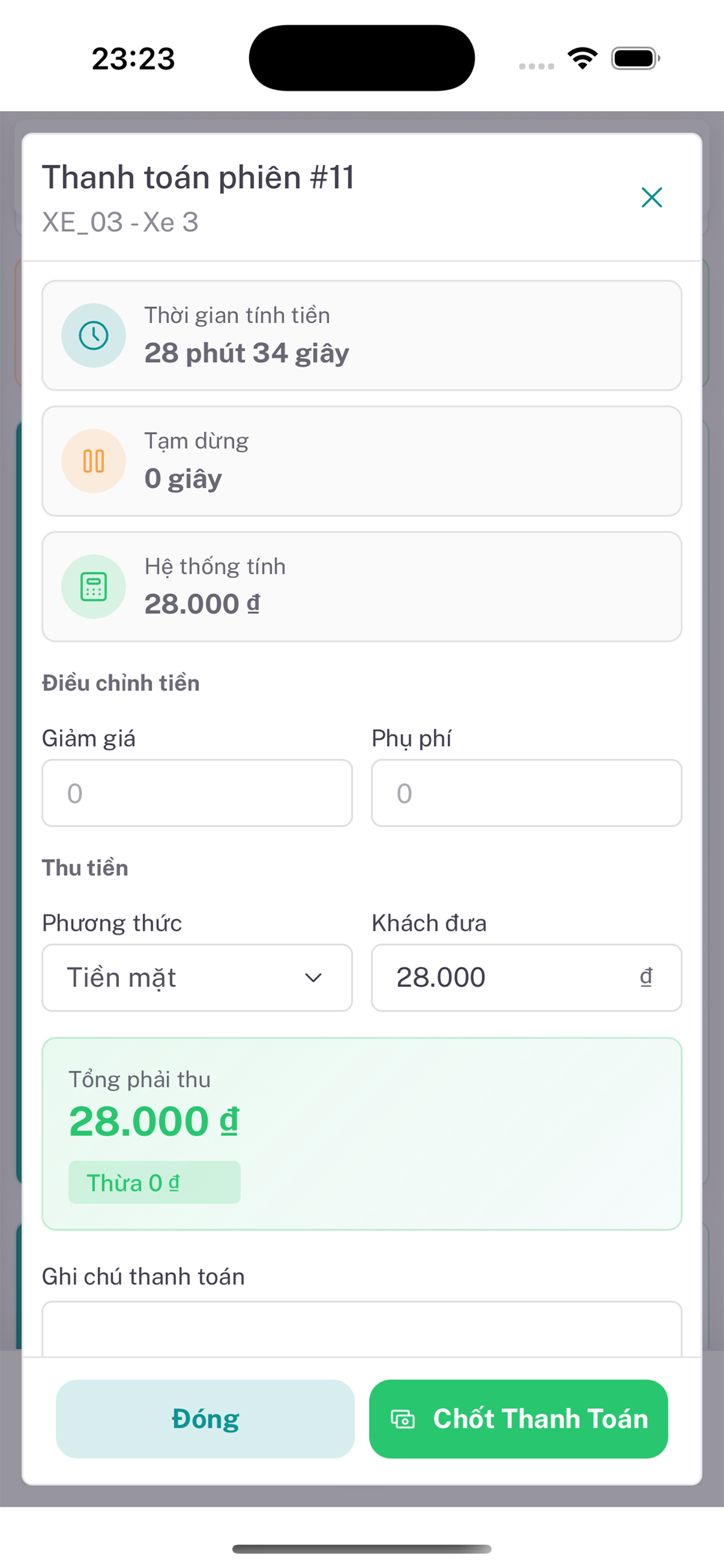 Giờ Chơi: Quản lý giờ thuê xe screenshot 6